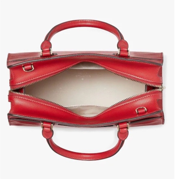 Kate Spade Madison medium satchel purse Red NWT - Picture 6 of 8